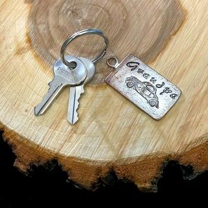 FREE w/ 15$+ Purchase Grandpa Car Keychain tag w/ 2 Fortress Keys